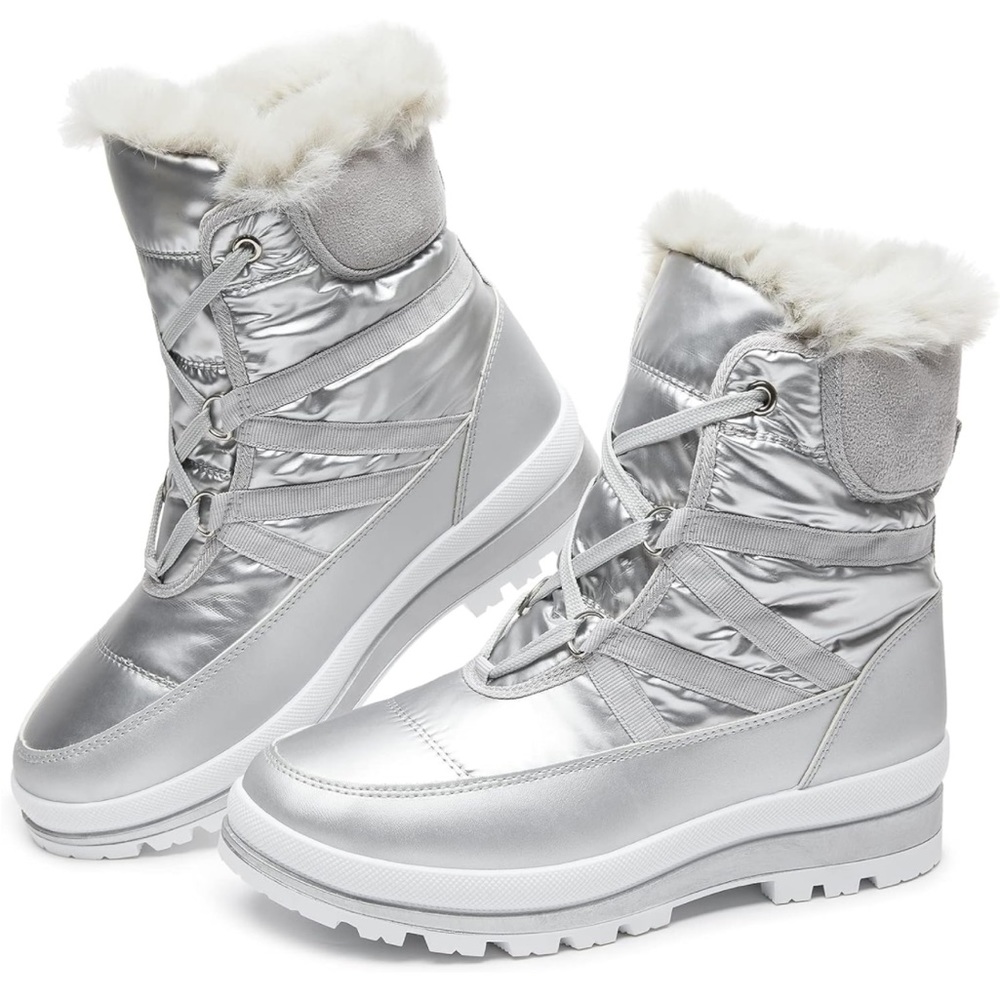 Babudog fur lined waterproof snow boots